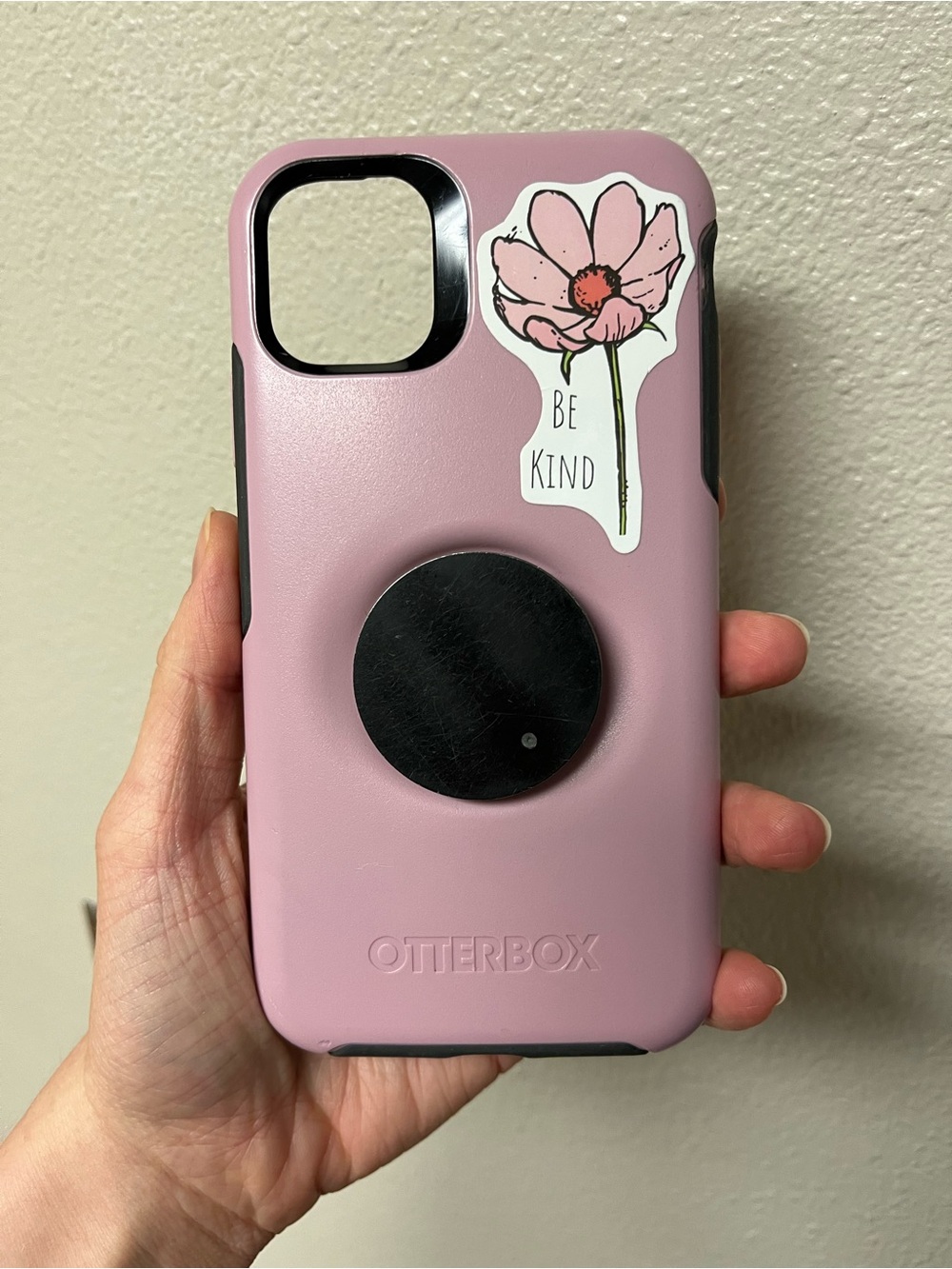 OtterBox Defender Series iPhone 11 Case with Built-In Magnetic PopSocket – Pink